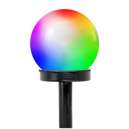 LED RGB Solarna lampa SPHERE LED/1,2V IP44 40 mAh prečnik 10 cm