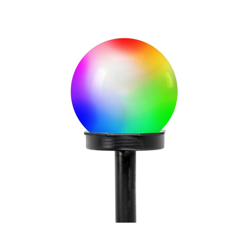 LED RGB Solarna lampa SPHERE LED/1,2V IP44 40 mAh prečnik 10 cm