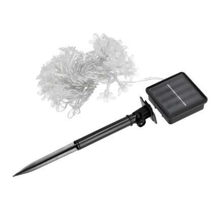 LED RGB solarni lanac 50xLED/0,12W/1,2V 1xAA IP44 600 mAh
