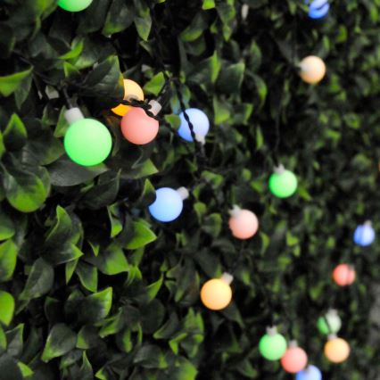 LED RGB solarni lanac PARTY 30xLED/1,2V 400 mAh 3,9 m IP44