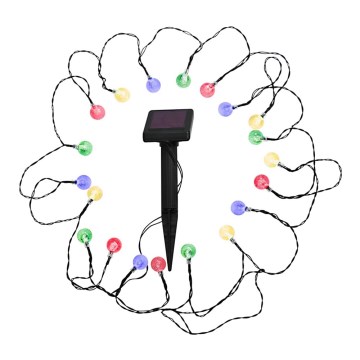 LED RGB Solarno svetlo 20xLED/1,2V 300 mAh IP44