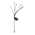 LED RGB solarno svetlo FIORINI 8xLED/1,2V 600 mAh IP44 crna