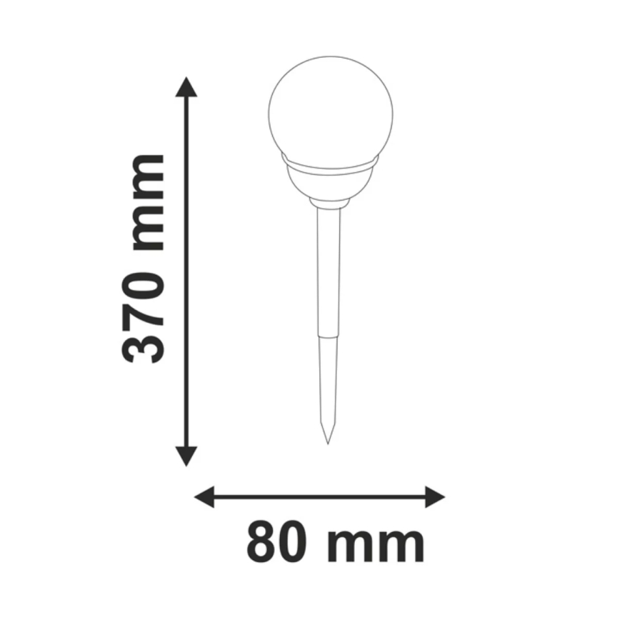 LED RGB solarno svetlo LED/0,04W/1,2V 600 mAh IP44