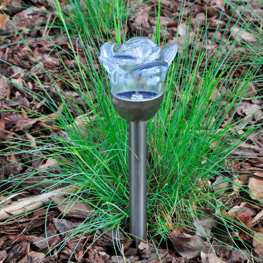 LED RGB Solarno svetlo ROSE LED/1,2V 100 mAh IP44