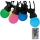 LED RGB Spoljni niz STRING 13 m 15xLED/0,5W/230V IP44 + daljinski upravljač