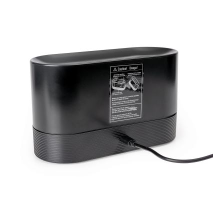 LED RGB ultrazvučni aroma difuzer i ovlaživač vazduha sa pozadinskim osvetljenjem 180 ml crna