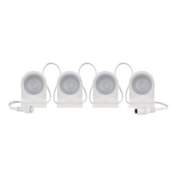 LED RGBIC+CCT dekorativni lanac sa spot osvetljenjem GoSmart - proširenje 4xLED/7W/230V 85 cm Wi-Fi Tuya