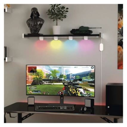 LED RGBIC+CCT Dekorativni lanac sa tačkastim osvetljenjem GoSmart 12xLED/7W/230V 255 cm Wi-Fi Tuya