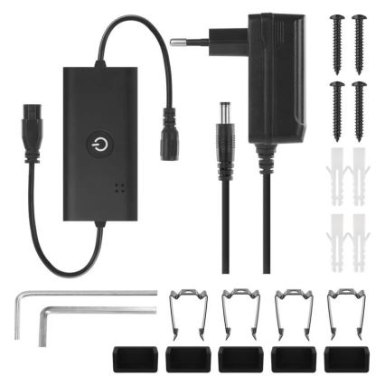 LED RGBIC prigušiva podna lampa GoSmart LED/20W/230V 2700K Wi-Fi Tuya