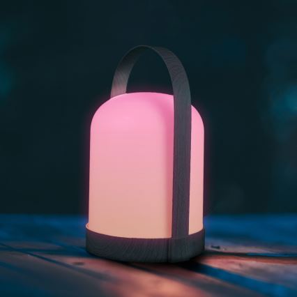 LED RGBW dekorativna stona lampa MINORKA LED/0,3W/4,5V 3xAA