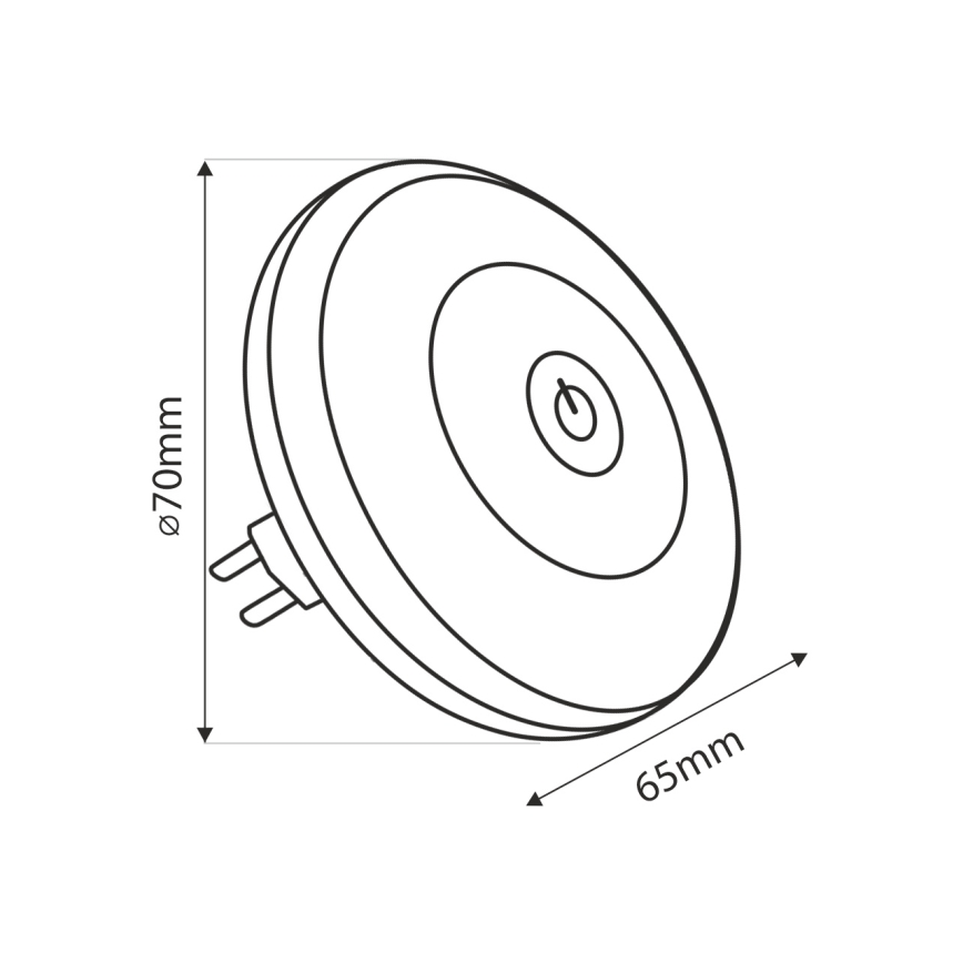 LED RGBW noćno svetlo LED/1W/230V belo