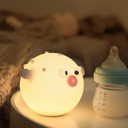 LED RGBW prigušiva dečja dodirna lampa HELA LED/1W/5V USB 1200 mAh ružičasta ribica