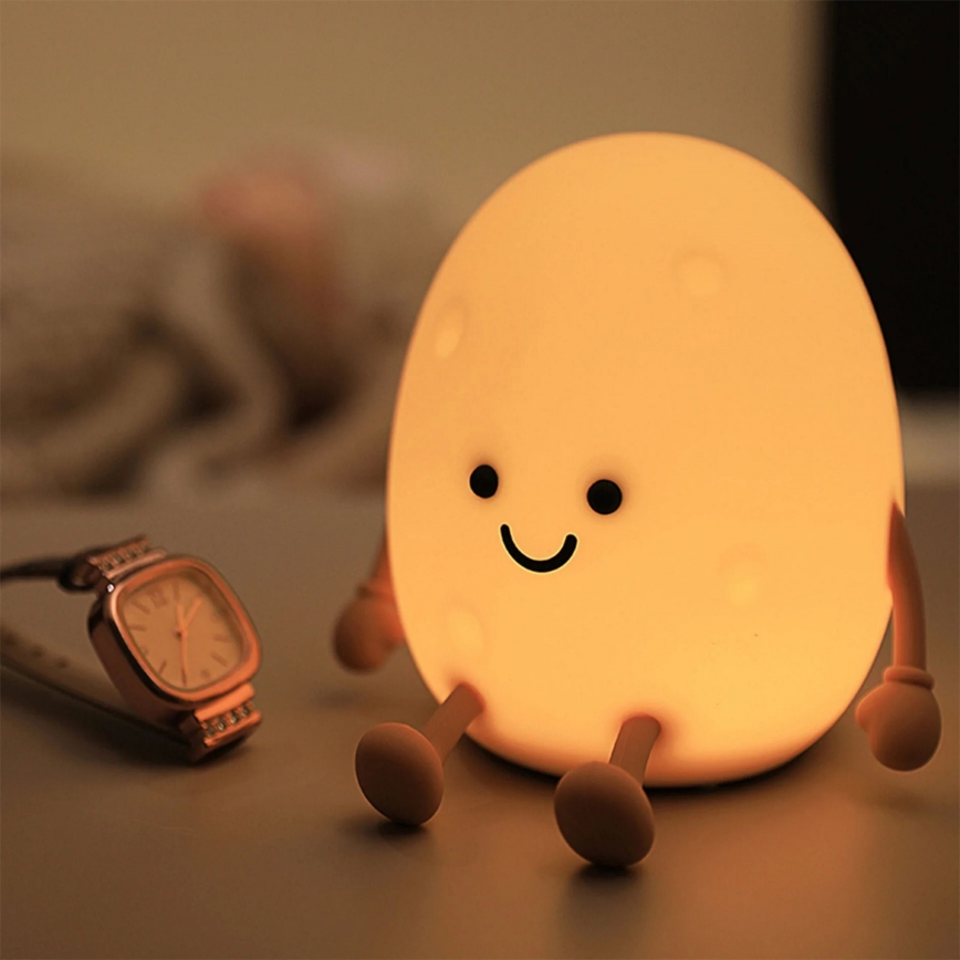 LED RGBW prigušiva dodirna lampa za decu POTATO LED/2W/5V USB 1200 mAh krompir