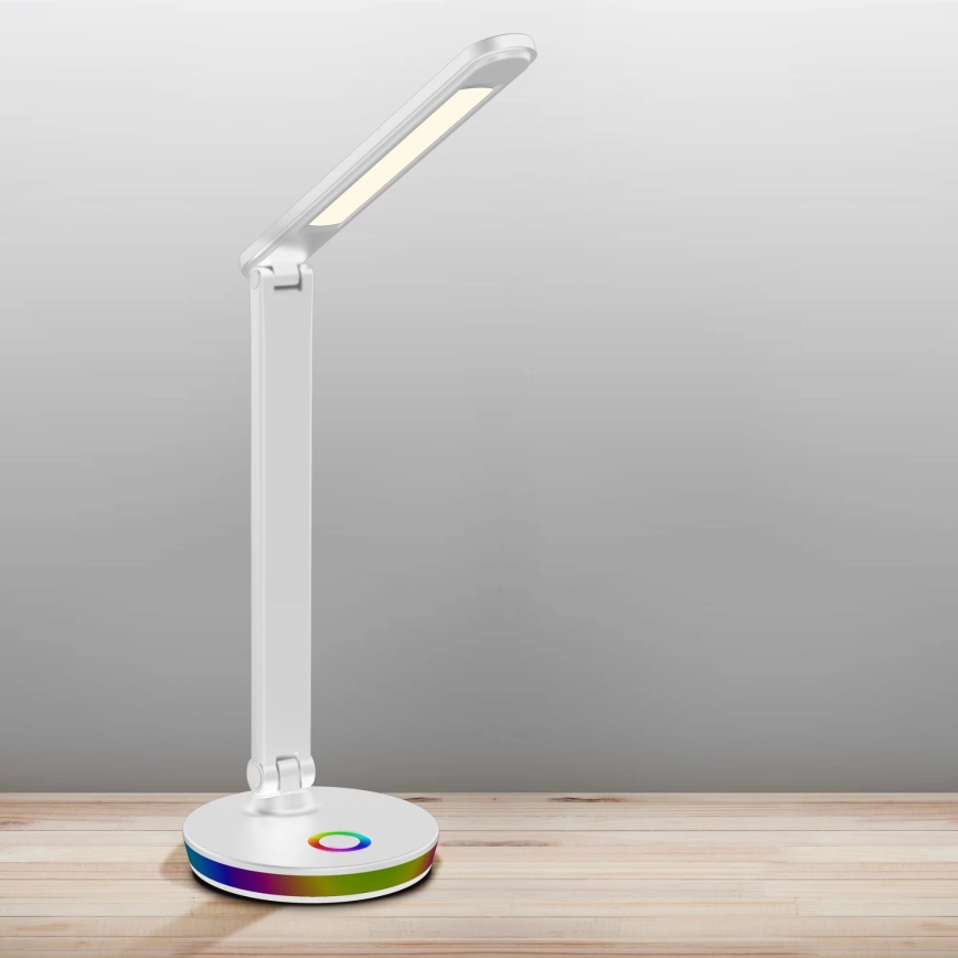 LED RGBW prigušiva dodirna stona lampa NEPTUN LED/7W/230V bela