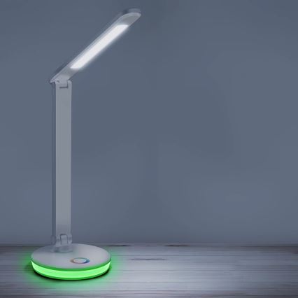 LED RGBW prigušiva dodirna stona lampa NEPTUN LED/7W/230V bela