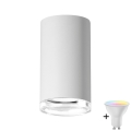 LED RGBW prigušiva kupatilska spot svetiljka TURYN 1xGU10/4,8W/230V 3000K IP44 bela + daljinski upravljač