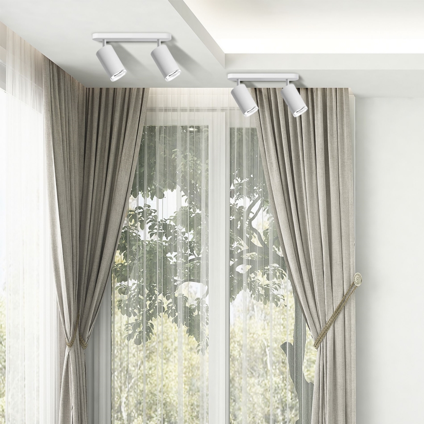 LED RGBW prigušiva kupatilsko spot svetlo TURYN 2xGU10/6,5W/230V 2700-6500K Wi-Fi IP44 belo