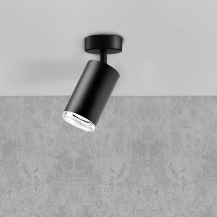 LED RGBW prigušiva kupatilsko ugradno spot svetlo TURYN 1xGU10/4,8W/230V 3000K IP44 crna + daljinski upravljač