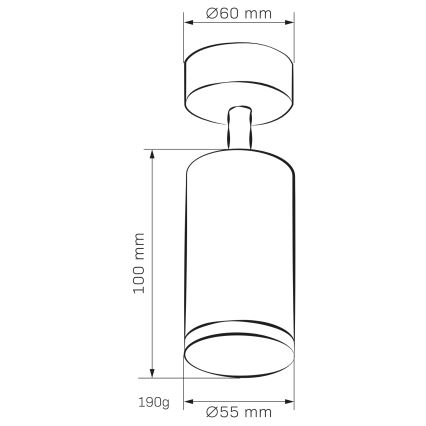 LED RGBW prigušiva kupatilsko ugradno spot svetlo TURYN 1xGU10/4,8W/230V 3000K IP44 crna + daljinski upravljač