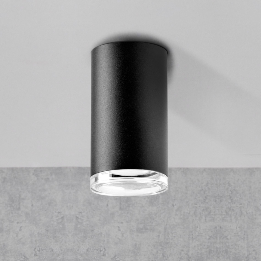 LED RGBW prigušiva kupatilska tačkasta lampa TURYN 1xGU10/4,8W/230V 3000K IP44 crna + daljinski upravljač