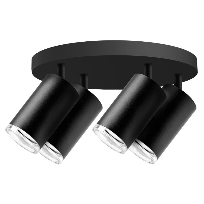 LED RGBW prigušiva kupatilska ugradna spot svetiljka TURYN 4xGU10/6,5W/230V 2700-6500K Wi-Fi IP44 crna