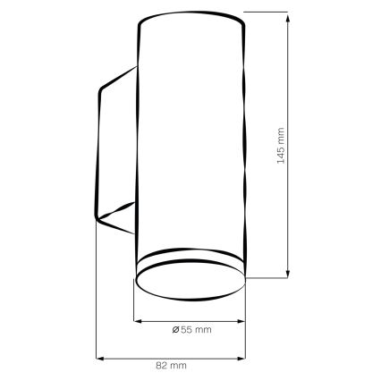 LED RGBW prigušiva zidna rasveta za kupatilo TURYN 1xGU10/4,8W/230V 3000K IP44 bela + daljinski upravljač