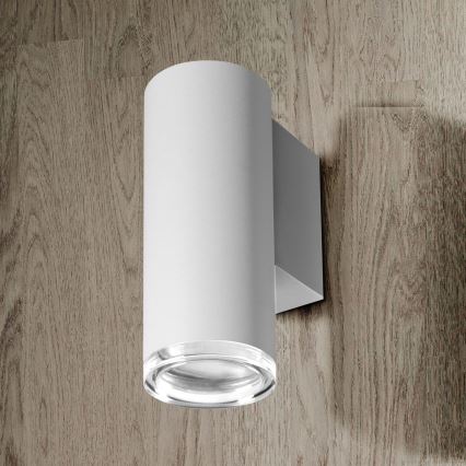 LED RGBW prigušiva zidna rasveta za kupatilo TURYN 1xGU10/6W/230V 3000K IP44 bela + daljinski upravljač