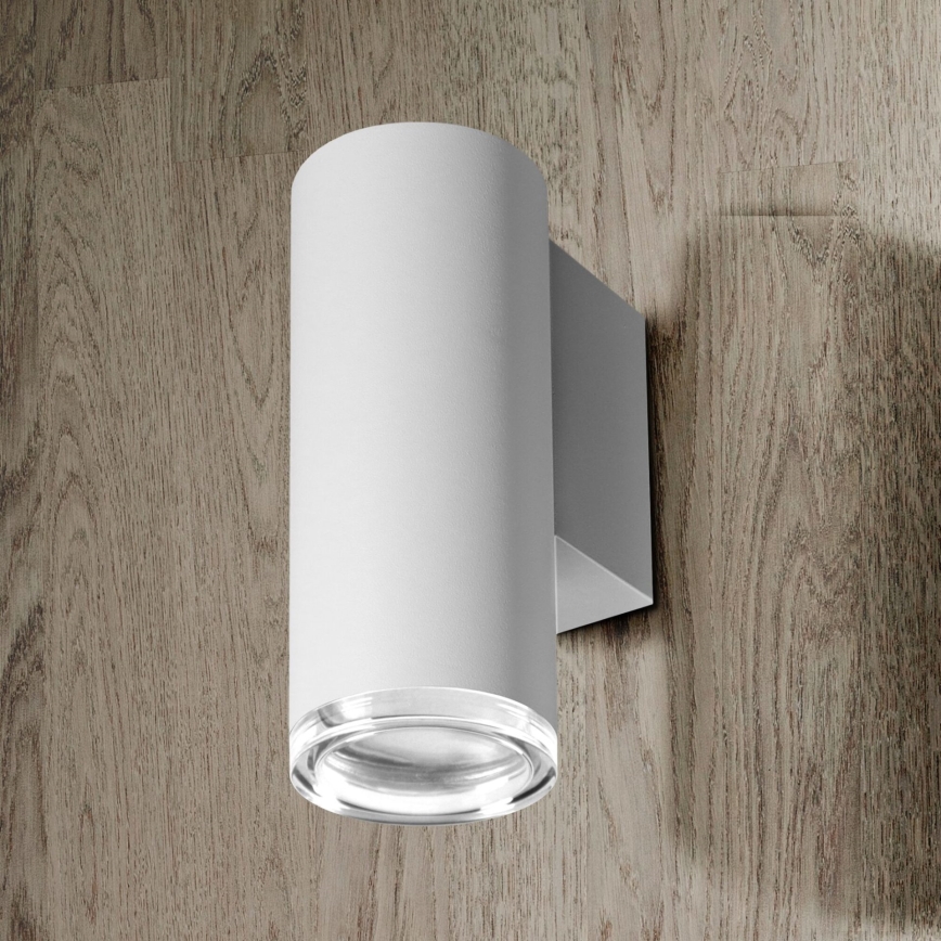 LED RGBW prigušiva zidna rasveta za kupatilo TURYN 1xGU10/6W/230V 3000K IP44 bela + daljinski upravljač