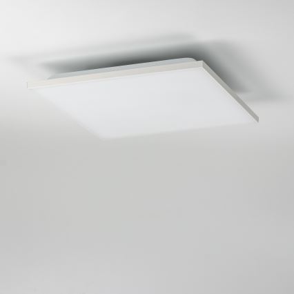 LED RGBW prigušiva površinski panel LED/22W/230V 2700-6500K 29,5x59,5 cm bela + daljinski upravljač