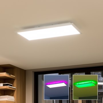 LED RGBW prigušiva nadgradni plafonski panel LED/22W/230V 2700-6500K 29,5x59,5 cm + daljinski upravljač