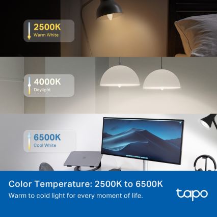 LED RGBW prigušiva pametna sijalica E14/4,8W/230V 2500-6700K - TP-Link