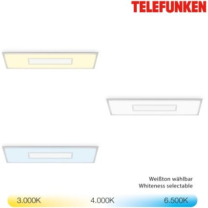 LED RGBW prigušiva panel LED/20W/230V 3000-6500K 25x100 cm srebrna + daljinski upravljač
