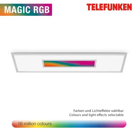 LED RGBW prigušiva panel LED/20W/230V 3000-6500K 25x100 cm srebrna + daljinski upravljač