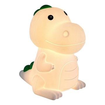 LED RGBW prigušiva punjiva dečija noćna lampica LED/2,5W/5V 3000K 1200 mAh dinosaurus