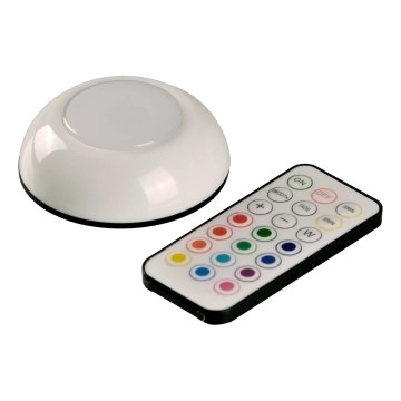 LED RGBW prigušiva rasveta za nameštaj LED/0,5W/4,5V 3xAAA bela + daljinski upravljač