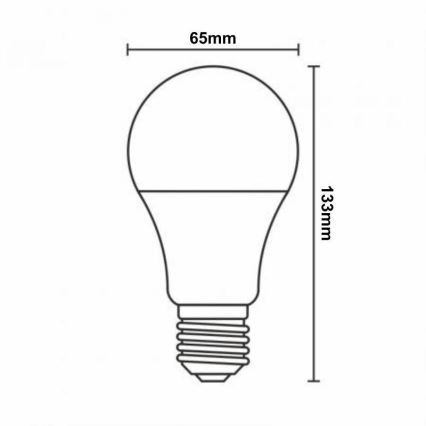 LED RGBW prigušiva sijalica A60 E27/15W/230V 2700-6500K Wi-Fi Tuya