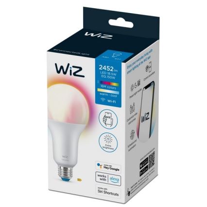 LED RGBW prigušiva sijalica A80 E27/18,5W/230V 2200-6500K CRI 90 Wi-Fi - WiZ