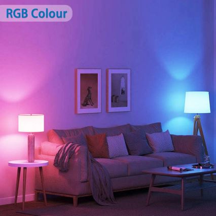LED RGBW prigušiva sijalica C37 E27/6,5W/230V 2700-6500K Wi-Fi - Aigostar
