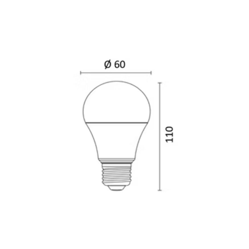 LED RGBW prigušiva sijalica E27/8,5W/230V 3000-6500K Wi-Fi - Reality
