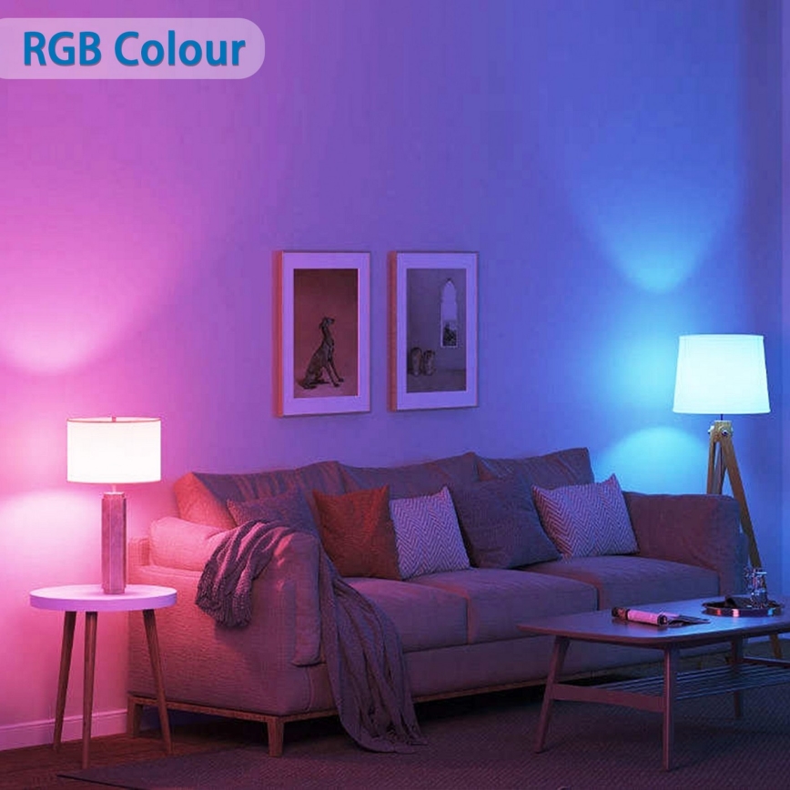LED RGBW prigušiva sijalica G45 E27/6,5W/230V 2700-6500K Wi-Fi - Aigostar