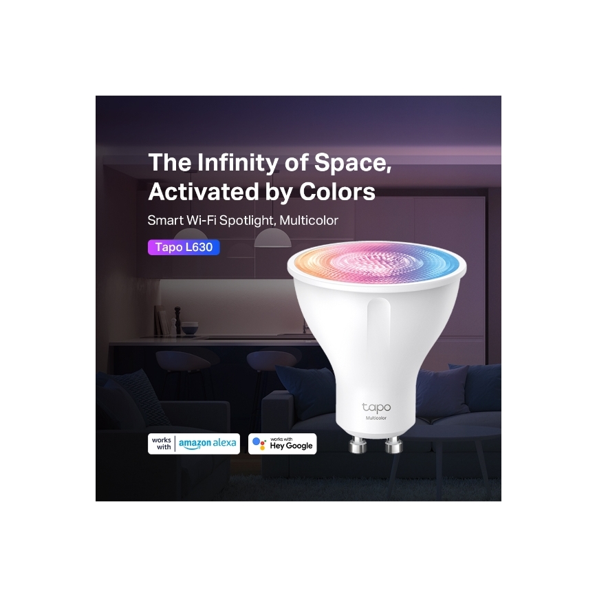 LED RGBW Prigušiva sijalica GU10/3,7W/230V 2200-6500K Wi-Fi - TP-Link