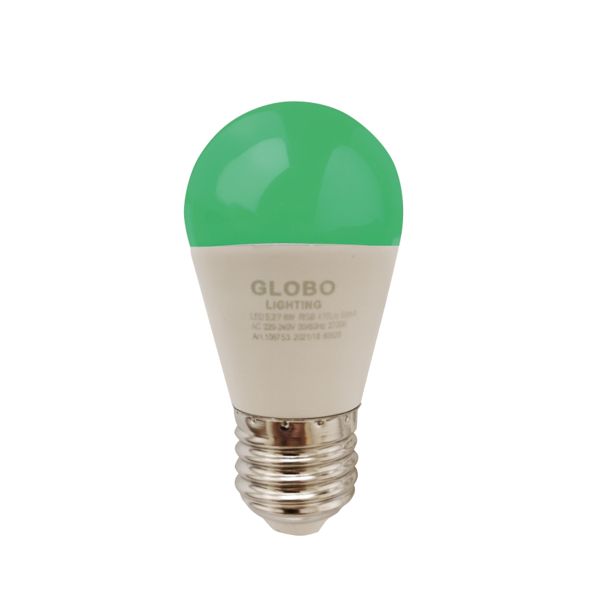 LED RGBW prigušiva sijalica E27/6W/230V 3000K + daljinski upravljač - Globo