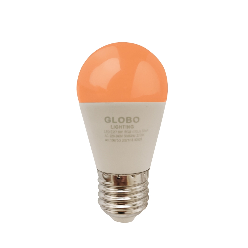 LED RGBW prigušiva sijalica E27/6W/230V 3000K + daljinski upravljač - Globo