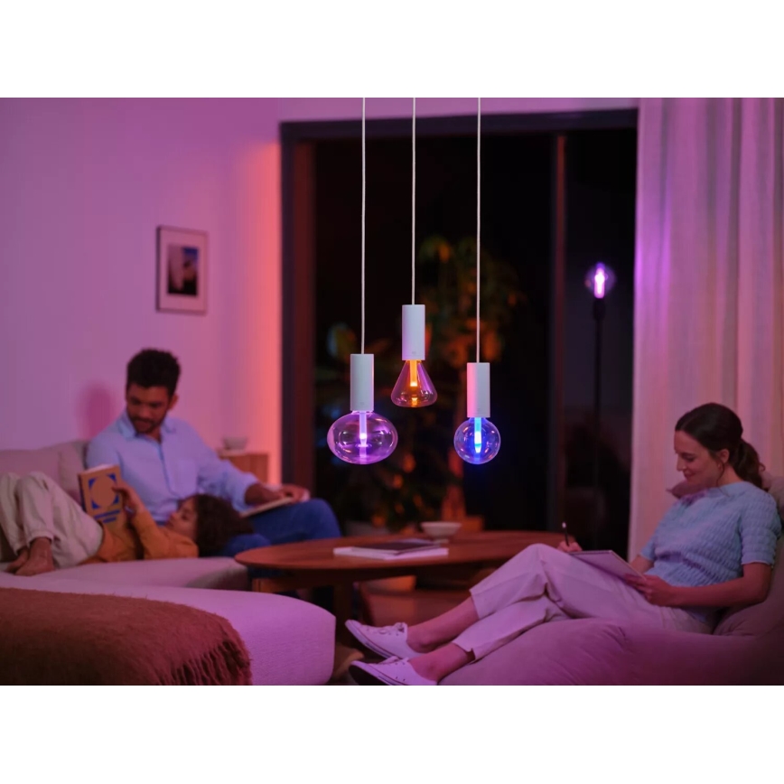 LED RGBW prigušiva sijalica Philips Hue White And Color Ambiance G125 E27/6,8W/230V 2000-6500K