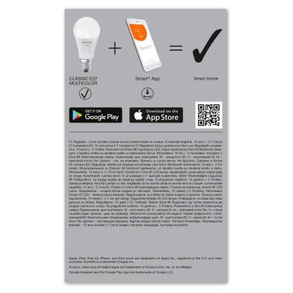 LED RGBW prigušiva sijalica SMART+ E27/9W/230V 2700K-6500K Wi-Fi - Ledvance