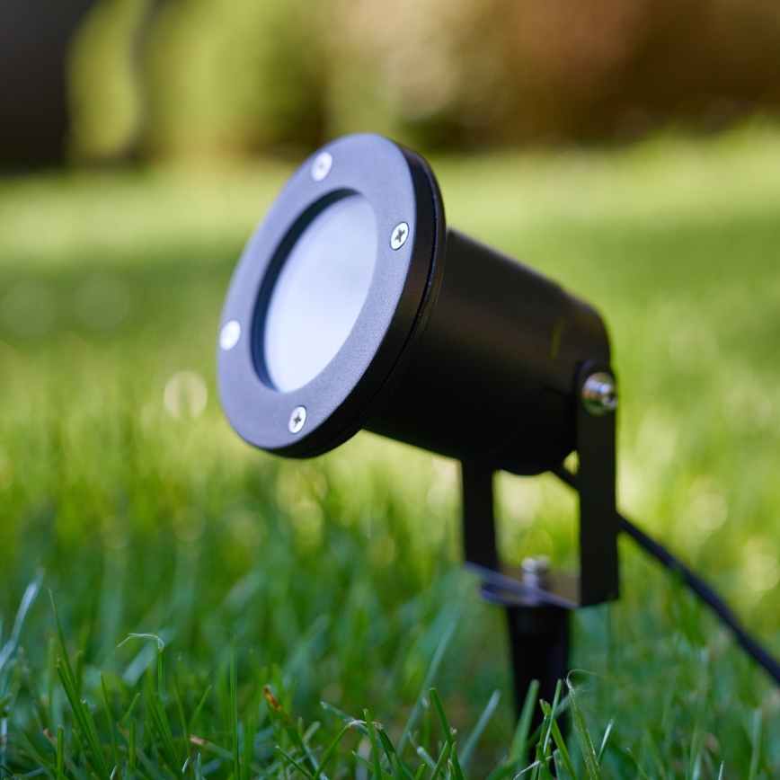 LED RGBW prigušiva spoljašnja lampa BLAKE 1xGU10/4,8W/230V IP65 + daljinski upravljač