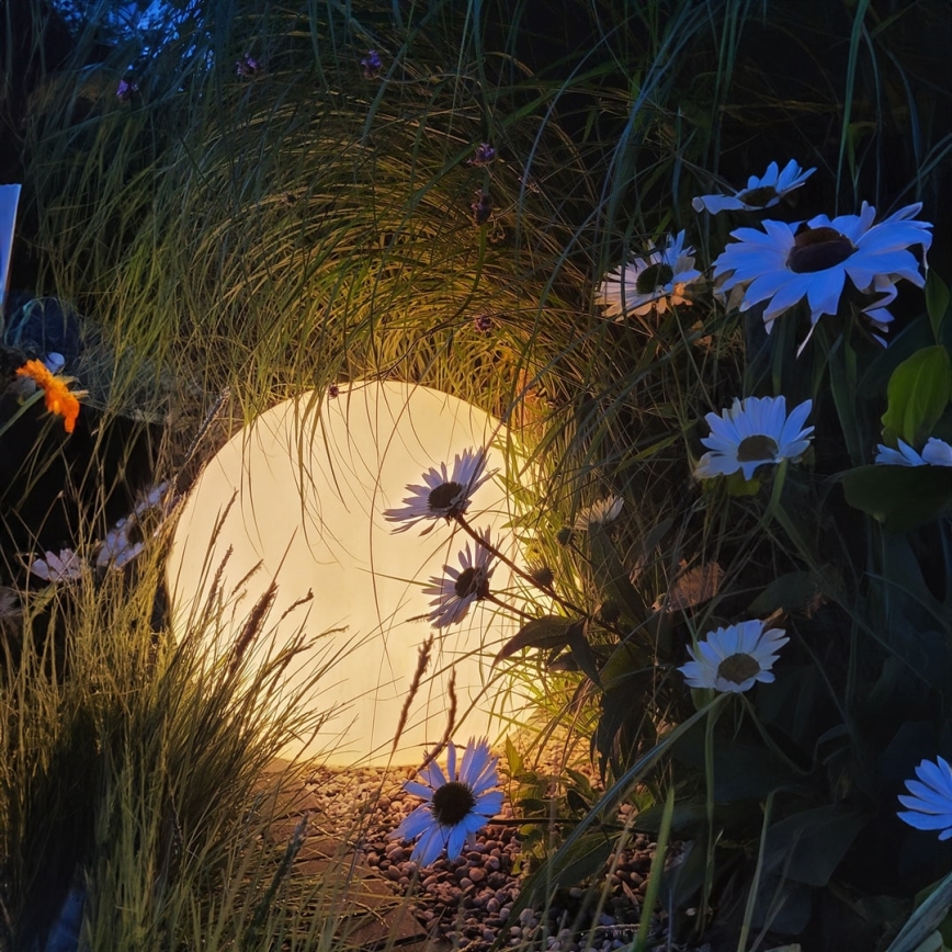 LED RGBW prigušiva spoljašnja lampa GLOBO 1xE27/9W/230V 2700-6500K prečnika 30 cm IP44 Wi-Fi