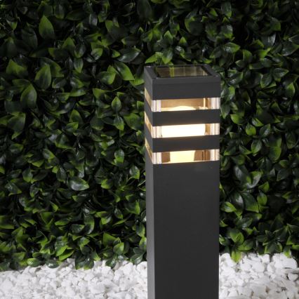 LED RGBW prigušiva spoljna lampa TEKSAS 1xE27/9W/230V 2700-6500K Wi-Fi 44 cm IP44 antracitna