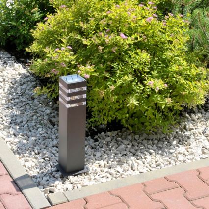 LED RGBW prigušiva spoljna lampa TEKSAS 1xE27/9W/230V 2700-6500K Wi-Fi 44 cm IP44 antracitna