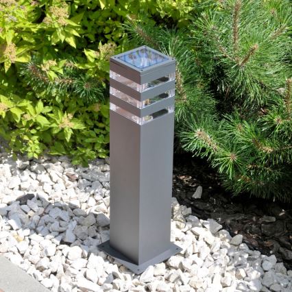 LED RGBW prigušiva spoljna lampa TEKSAS 1xE27/9W/230V 2700-6500K Wi-Fi 44 cm IP44 antracitna